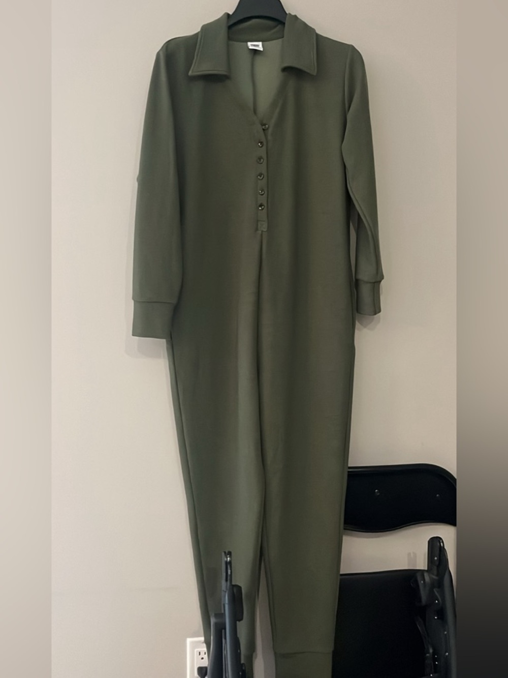 Smash + Tess Olive Waffle Romper - Picture 3 of 5
